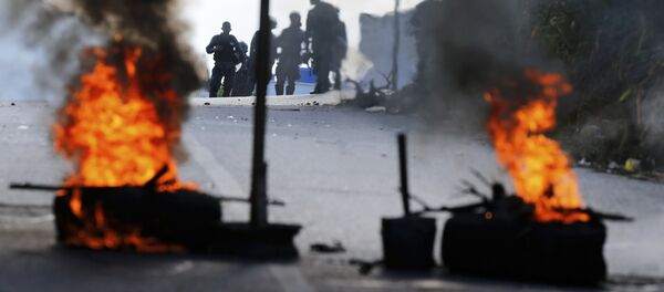 Protestas antigubernamentales en Caracas, Venezuela - Sputnik Mundo