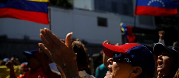 Manifestación en Venezuela - Sputnik Mundo