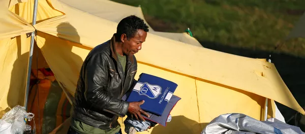 Un migrante venezolano Un migrante venezolano - Sputnik Mundo