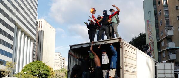 Protestas en Venezuela - Sputnik Mundo