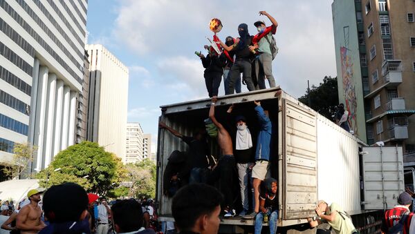 Protestas en Venezuela - Sputnik Mundo