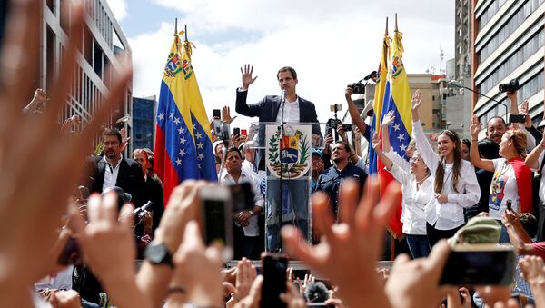 Juan Guaidó, presidente de la Asamblea Nacional de Venezuela - Sputnik Mundo