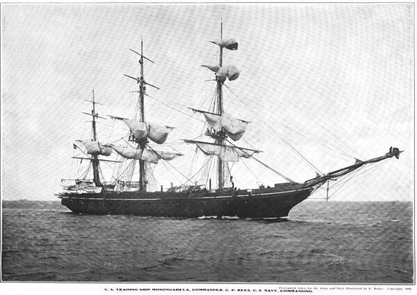 El buque estadounidense Monongahela, en la bahía de Guantánamo, en 1903 - Sputnik Mundo