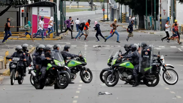 Protestas en Venezuela - Sputnik Mundo
