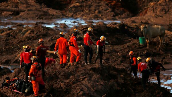 Búsqueda de víctimas en la región de Brumadinho, Brasil - Sputnik Mundo