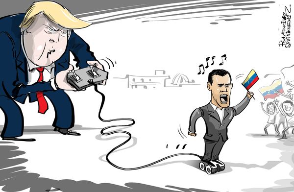 Juan Guaidó, el 'presidente Guiado' por control remoto Juan Guaidó, el 'presidente Guiado' por control remoto - Sputnik Mundo
