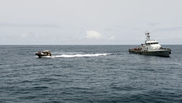 Barcos en el golfo de Guinea (imagen referencial) - Sputnik Mundo