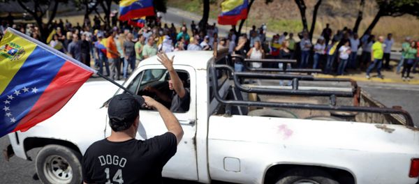 Protesta de la oposición en Caracas - Sputnik Mundo