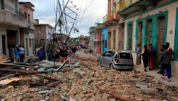 Las consecuencias del tornado en La Habana, Cuba - Sputnik Mundo