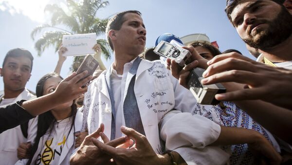 Juan Guaidó, presidente de la Asamblea Nacional de Venezuela - Sputnik Mundo