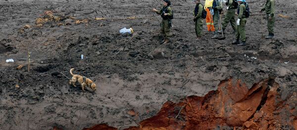 Militares israelíes durante la búsqueda de víctimas en la región de Brumadinho, Brasil - Sputnik Mundo