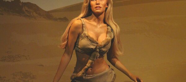 La figura de cera de la heroína interpretada por Raquel Welch en la película 'One Million Years B.C.' - Sputnik Mundo