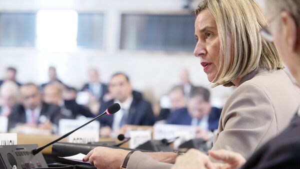 Federica Mogherini, la jefa de la diplomacia europea (archivo) - Sputnik Mundo