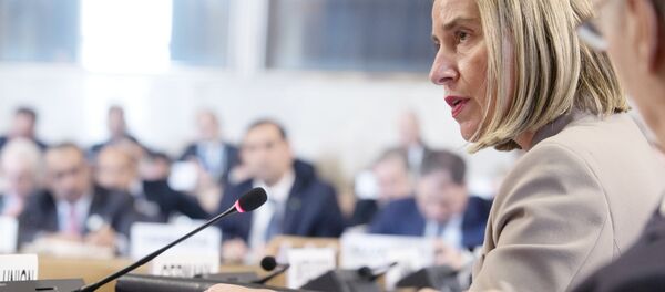 Federica Mogherini, la jefa de la diplomacia europea (archivo) - Sputnik Mundo