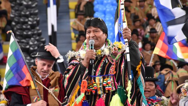 Evo Morales, presidente de Bolivia - Sputnik Mundo