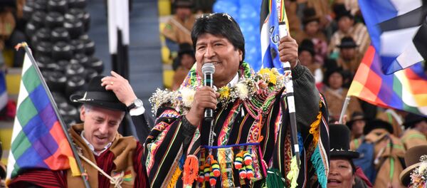 Evo Morales, presidente de Bolivia Evo Morales, presidente de Bolivia - Sputnik Mundo