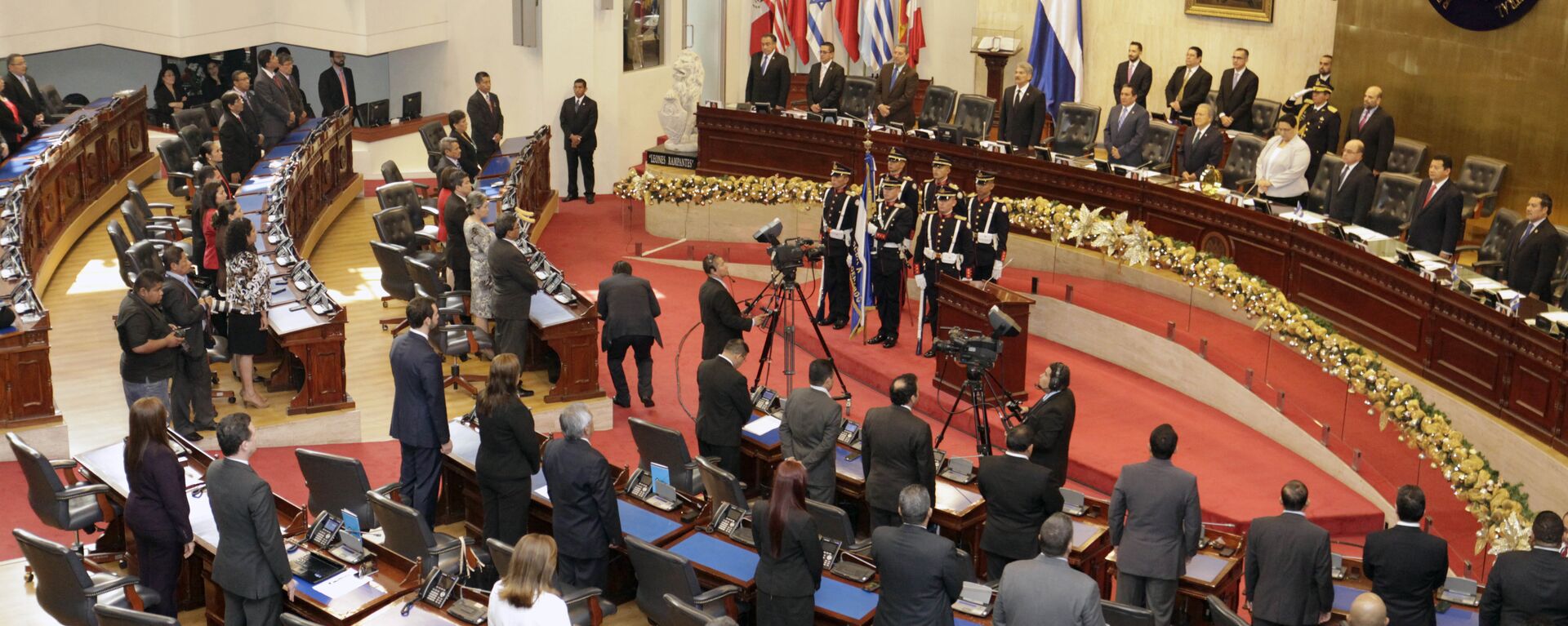 Salón de sesiones de la Asamblea Legislativa (parlamento) de El Salvador (Archivo) - Sputnik Mundo, 1920, 07.01.2022