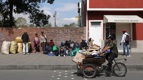 Migrantes venezolanos en Colombia (archivo) - Sputnik Mundo