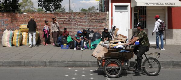 Migrantes venezolanos en Colombia (archivo) - Sputnik Mundo