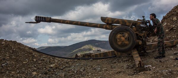 La artillería del Ejército sirio (Archivo) - Sputnik Mundo