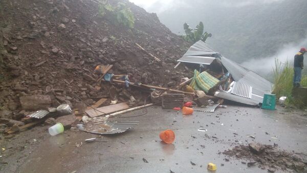 Deslizamiento de tierra en Bolivia - Sputnik Mundo