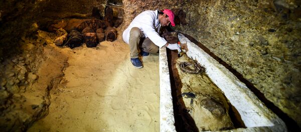 Hallan una antigua necrópolis egipcia con 40 momias - Sputnik Mundo