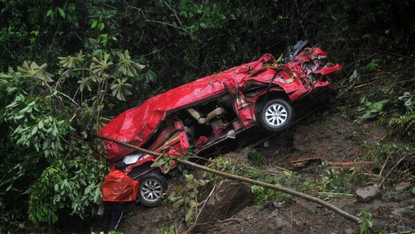 Consecuencias del deslizamiento de tierra en Bolivia Consecuencias del deslizamiento de tierra en Bolivia - Sputnik Mundo
