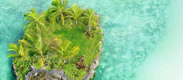 Un islote en el mar (imágen referencial) - Sputnik Mundo