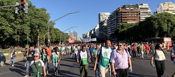 Marcha en Argentina contra la intervención de EEUU Marcha en Argentina contra la intervención de EEUU - Sputnik Mundo
