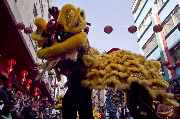 Así se vive el Año Nuevo chino en Ciudad de México (fotos, vídeos) - Sputnik Mundo