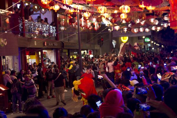 Así se vive el Año Nuevo chino en Ciudad de México (fotos, vídeos) - Sputnik Mundo