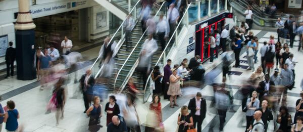 Una multitud, imagen referencial Una multitud, imagen referencial - Sputnik Mundo