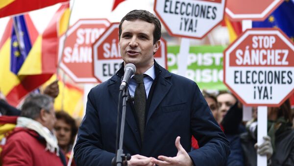 Pablo Casado, el presidente del PP - Sputnik Mundo