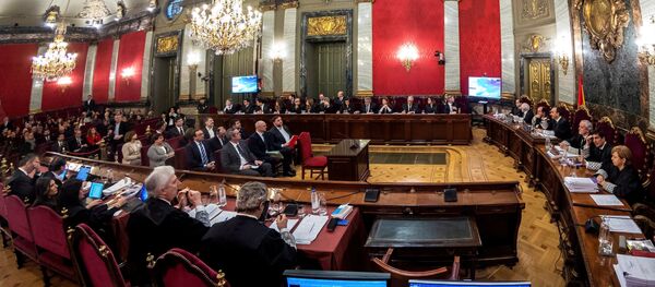 El juicio a los líderes independentistas catalanes en Madrid - Sputnik Mundo