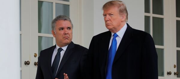 Iván Duque, presidente de Colombia y Donald Trump, presidente de EEUU - Sputnik Mundo