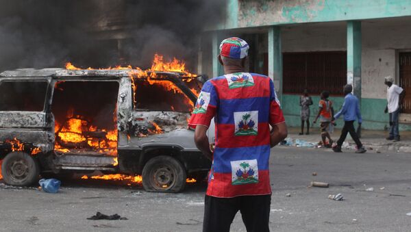 Protestas en Haití - Sputnik Mundo