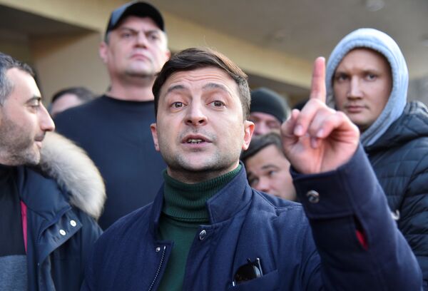 Volodímir Zelenski, candidato a la presidencia de Ucrania - Sputnik Mundo