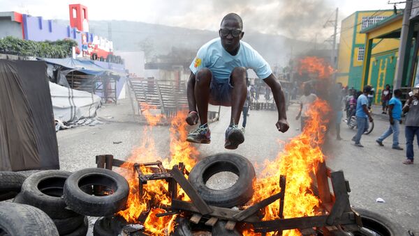 Protestas en Haití - Sputnik Mundo