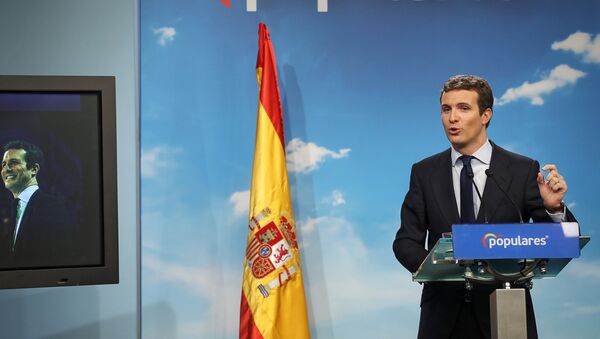Pablo Casado, el presidente del PP - Sputnik Mundo