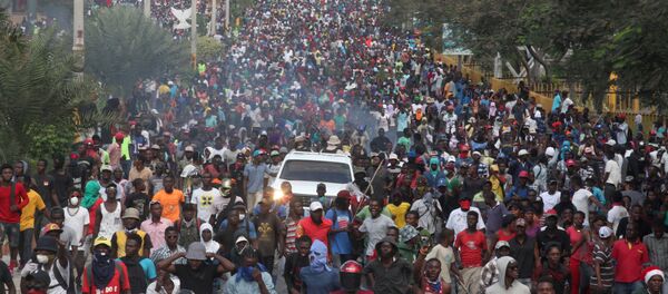 Protestas en Haití - Sputnik Mundo