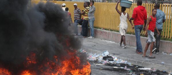 Protestas antigubernamentales en Haití - Sputnik Mundo