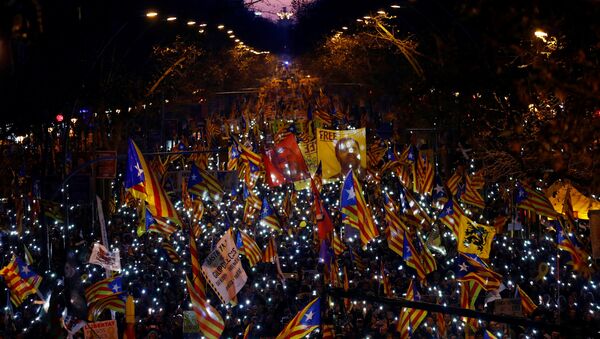 Protestas en Barcelona - Sputnik Mundo