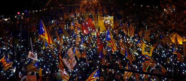 Protestas en Barcelona - Sputnik Mundo