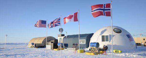 Campamento militar de EEUU, Reino Unido, Canadá y Noruega en el Ártico (archivo) - Sputnik Mundo