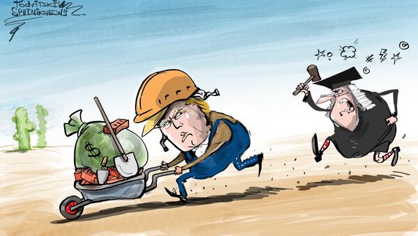 Al final no será México el que pague por el muro de Trump Al final no será México el que pague por el muro de Trump - Sputnik Mundo