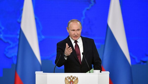 Vladímir Putin ofrece su mensaje anual ante la Asamblea Federal - Sputnik Mundo