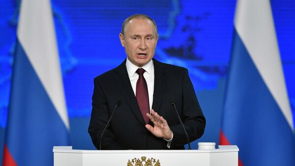 Vladímir Putin ofrece su mensaje anual ante la Asamblea Federal - Sputnik Mundo