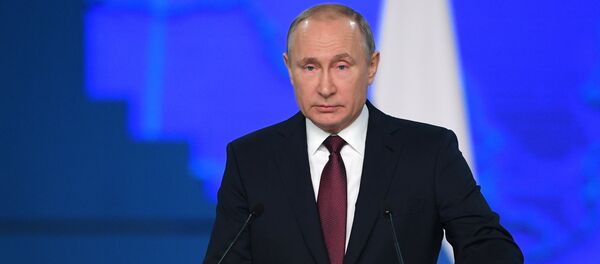 Vladímir Putin ofrece su mensaje anual ante la Asamblea Federal - Sputnik Mundo
