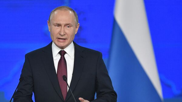 Vladímir Putin ofrece su mensaje anual ante la Asamblea Federal - Sputnik Mundo
