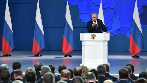 Vladímir Putin ofrece su mensaje anual ante la Asamblea Federal - Sputnik Mundo